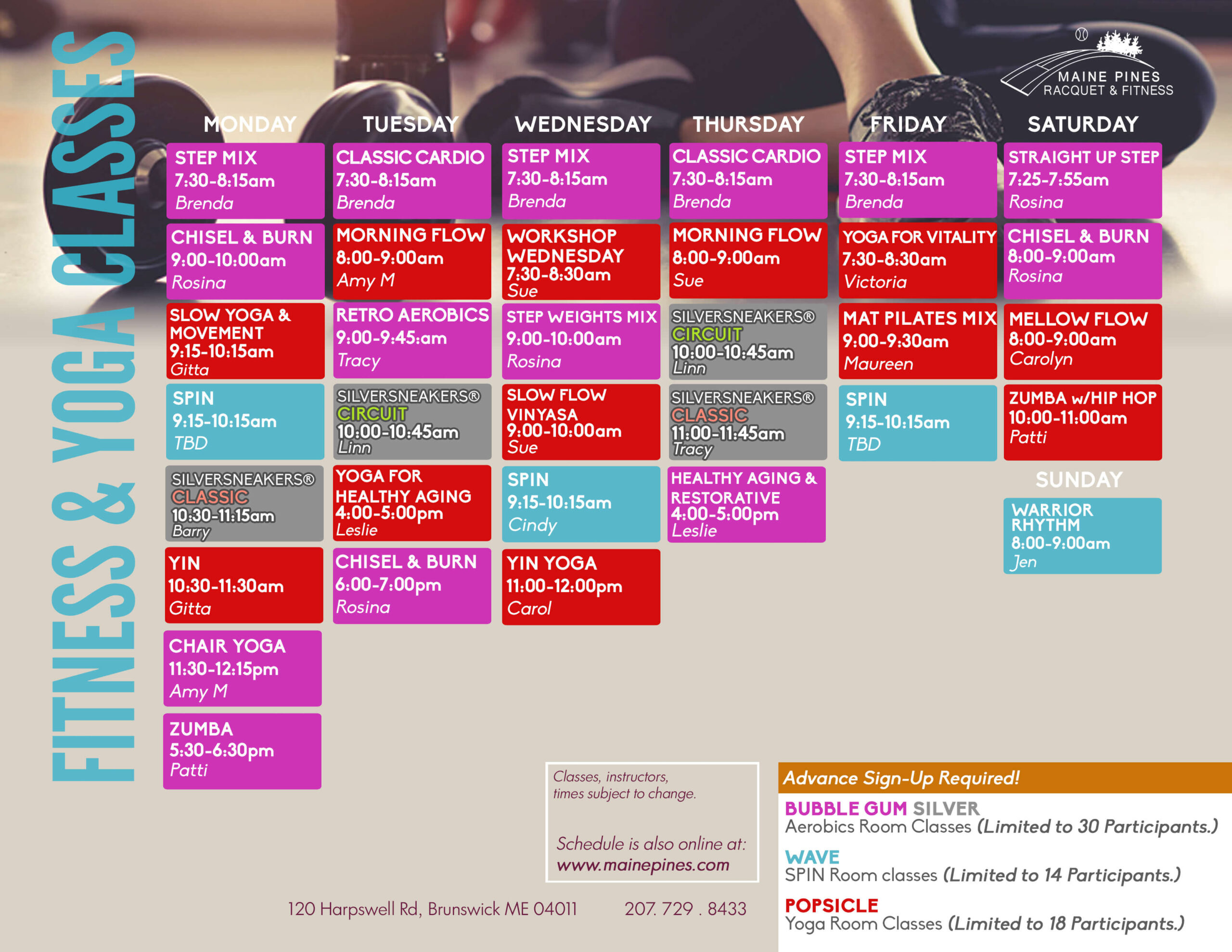 Maine Pines Calendar - Summer 2025